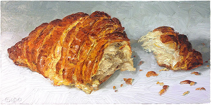 Croissant, original artwork by Mike Geno