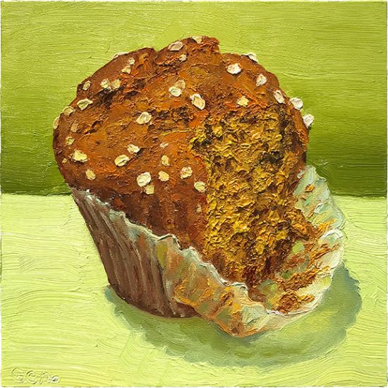Pumpkin Bread Muffin, original artwork by Mike Geno