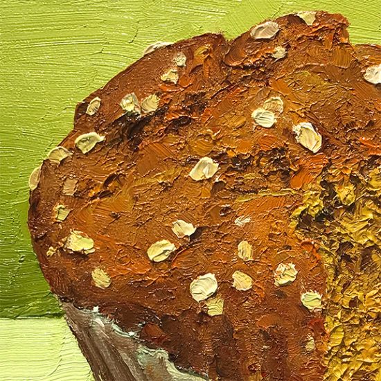 Additional Image of Pumpkin Bread Muffin, original artwork by Mike Geno