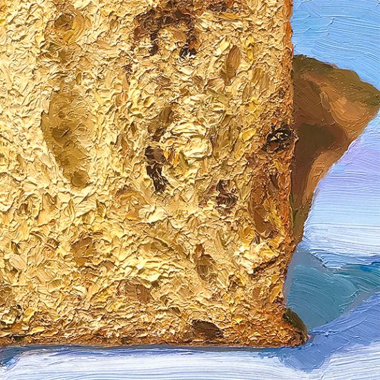 Detail View of Panettone, original artwork by Mike Geno