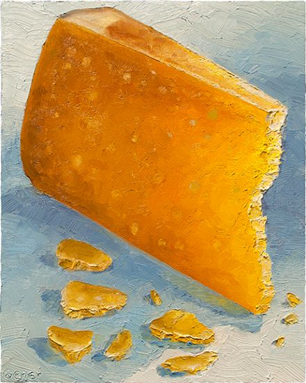 Parmigiano-Reggiano Slice, original artwork by Mike Geno