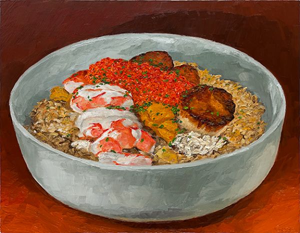 All-Star Fried Rice, original artwork by Mike Geno