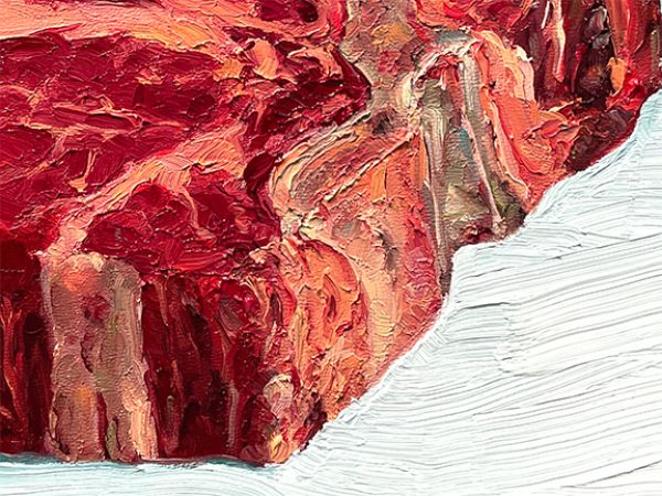 Additional Image of Thick Cut Porterhouse, original artwork by Mike Geno