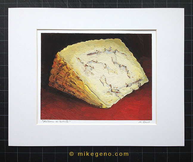 Moliterno al Tartufo cheese print by Mike Geno