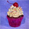 matted print of Chocolate Cupcake