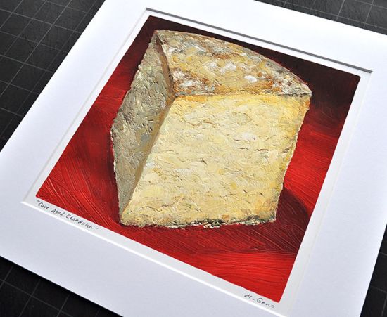 Image 2 of matted print of Cave Aged Chandoka, original artwork by Mike Geno
