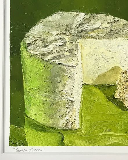 Image 3 of matted print of Queso Fresco, original artwork by Mike Geno