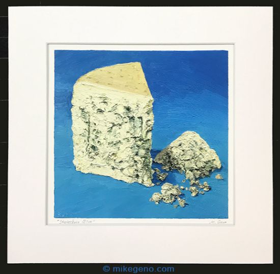 matted print of Statesboro Blue, original artwork by Mike Geno