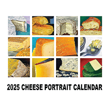 Image 4 of Custom Cheese Portrait Calendar, original artwork by Mike Geno