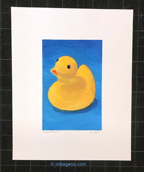 Little Ducky print, original artwork by Mike Geno