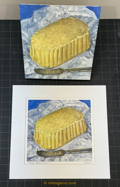Image 4 of matted print of Paysan Breton Butter, original artwork by Mike Geno