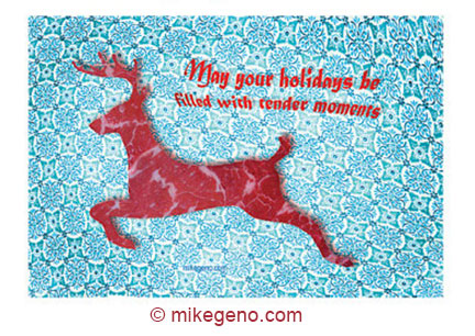 Tender Moments postcards 8 pack, original artwork by Mike Geno